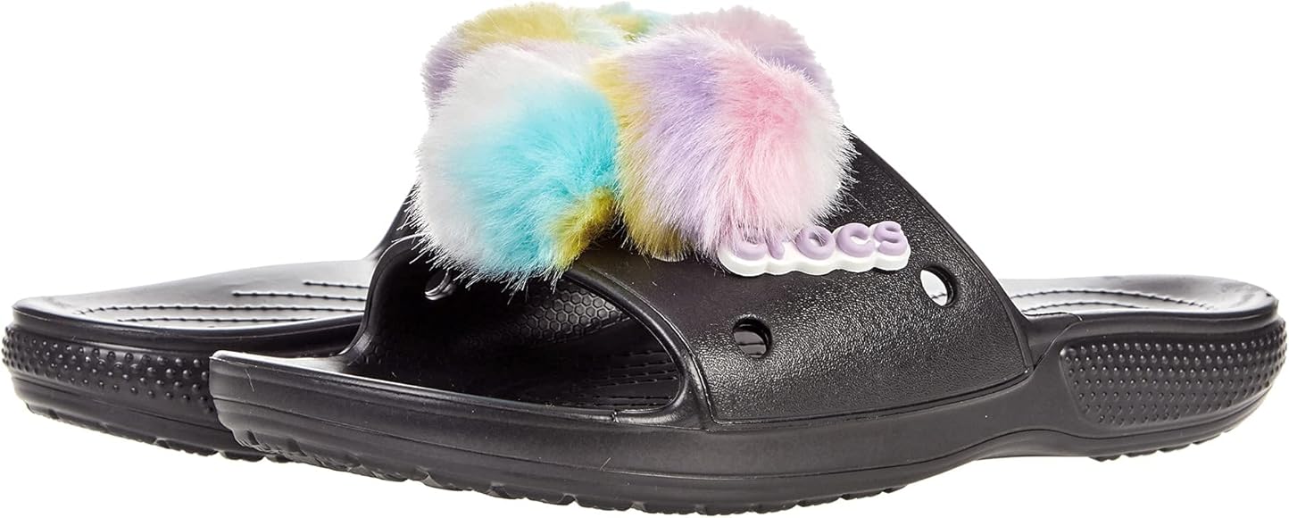 クロックス　クラシックファーシュアーライフスタイル　軽い履き心地サンダル　22 crocs - クロックス クラシックファーシュアー ライフスタイル